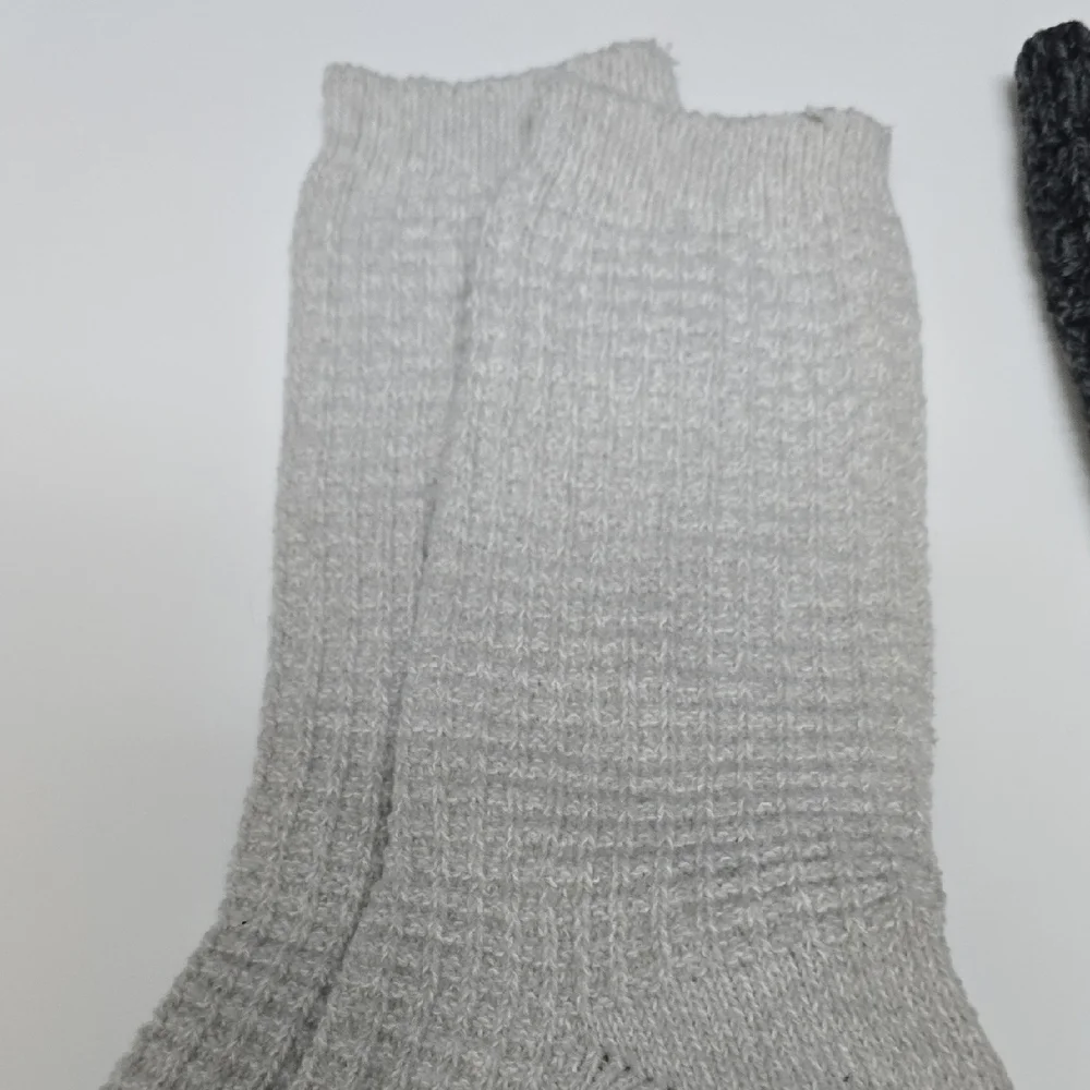 Women's Gray and Off-White Socks - Size 5-10